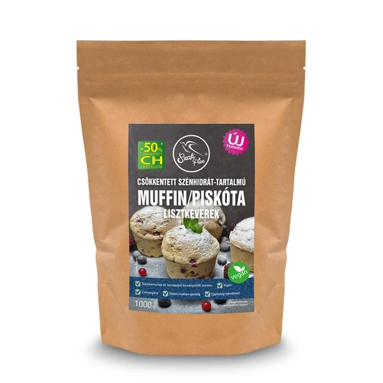 Szafi Free Csökkentett szénhidrát-tartalmú muffin / piskóta lisztkeverék (gluténmentes) 1000g