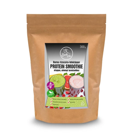 Szafi Free Barna rizscsíra-fehérjepor protein smoothie  (gluténmentes, vegán) 300 g