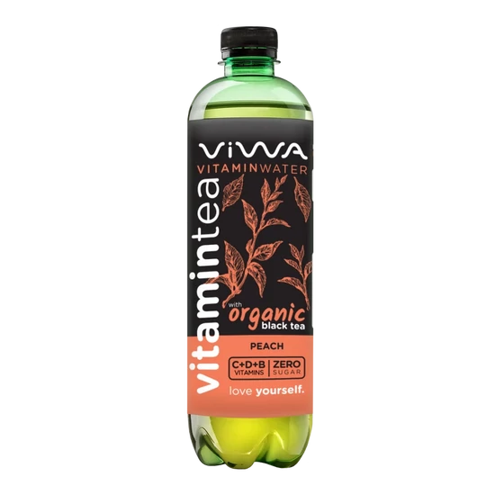 Viwa Vitamintea őszibarack ízű fekete tea 600ml