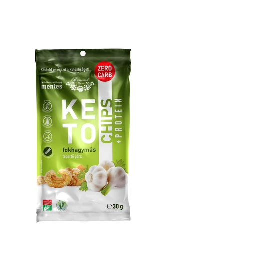 Pannónia KETO chips fokhagymás 30g