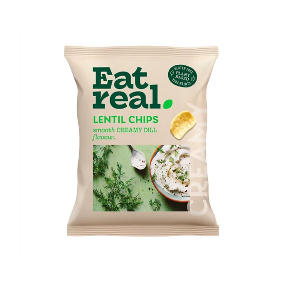 Eat real quinoa chips - Lágy tejfölös és metélőhagymás ízű 40g (gluténmentes)