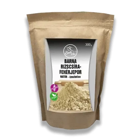 Szafi Free Barna rizscsíra-fehérjepor NATÚR- ízesítetlen (gluténmentes, vegán) 300 g
