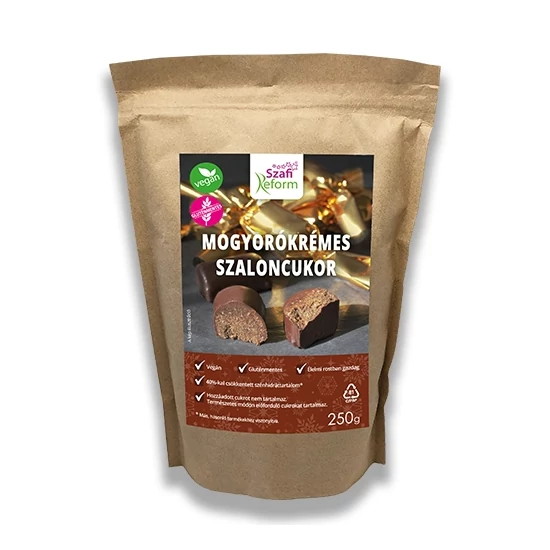 Szafi Reform Mogyorókrémes szaloncukor 250g