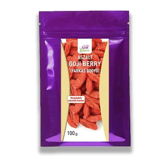 Szafi Reform Aszalt Goji berry (hozzáadott cukortól mentes) 100 g