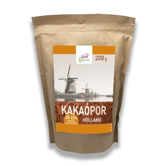 Szafi Reform Holland kakaópor (20-22% kakaóvaj tartalom) 200 g