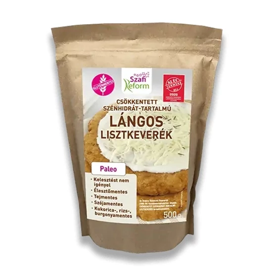 Szafi Reform gluténmentes csökkentett szénhidrát-tartalmú lángos lisztkeverék (Paleo) 500 g