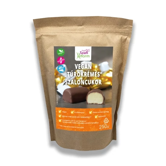 Szafi Reform Vegán „túrókrémes” szaloncukor 250g